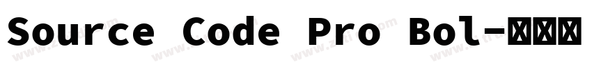 Source Code Pro Bol字体转换